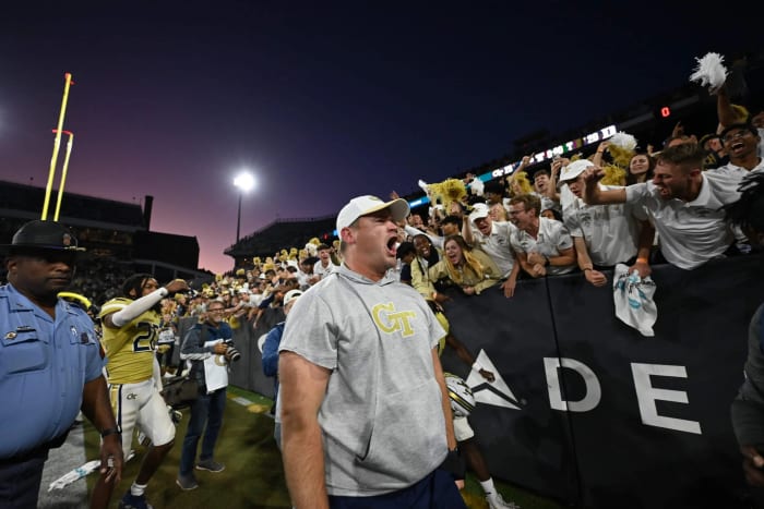 Georgia Tech interim head coach Brent Key